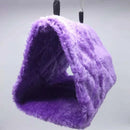 Soft Plush Bird Hammock Parrot Nest Hut Tent Hanging Bed