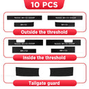 Car Carbon Fiber Door Sill Sticker For BYD Dolphin Mini EV Threshold