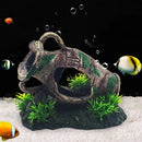 Retro Vase Shape Resin Fish Tank Ornament Aquarium Decoration