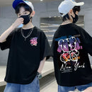 Korean Children's T Shirts Cotton Short Sleeve Graphic Tops Boys Girls