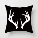 Black And White Geometric Cushion Cover Cube Letter Print Sofa Pillow