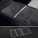 Alcantara Tesla Model 3 Center Console Trim Panel Frame Sticker