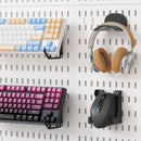 Pegboard Wall Organizer Kit Modular Panels No-Punch Installation Craft Storage