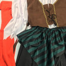Pirate Costume For Adults Jack Sparrow Captain Caribbean Cosplay Set