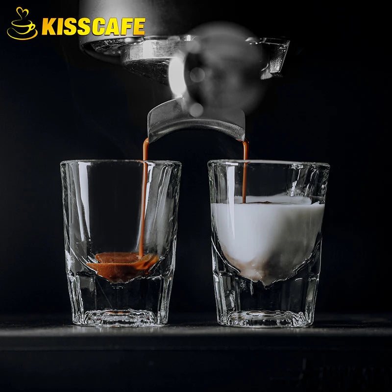 Espresso Glass Measure Cup 10-50ml Shot Jigger Cocktail Beaker