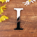 Silver Letter 3D Mirror Wall Sticker Alphabet For Birthday Wedding Decor