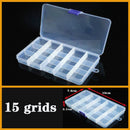 Plastic Organizer Box Clear Compartment Storage For Jewelry Tools