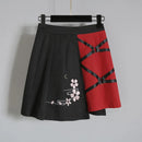 Lolita T-shirt Skirt Set Japanese Red Ribbon Girl Summer Outfit
