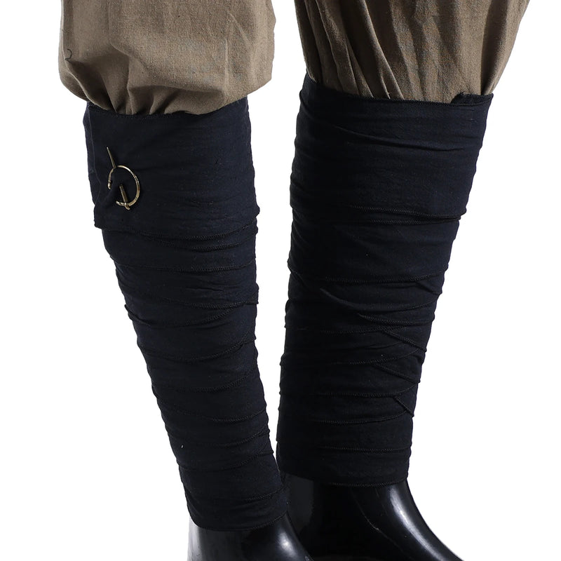 Viking Leg Wraps With Clasps Medieval LARP Viking Costume Accessories