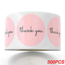 Thank You Stickers Round Envelope Seals For Gifts Party Scrapbooking