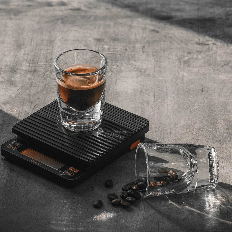 Espresso Glass Measure Cup 10-50ml Shot Jigger Cocktail Beaker