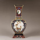 Chinese Antique Ceramic Vase Enamel Flower Bird Porcelain Decor