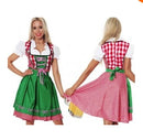 Ladies Oktoberfest Beer Maid Costume German Bavarian Heidi Dress