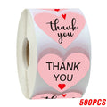 Thank You Stickers Round Envelope Seals For Gifts Party Scrapbooking
