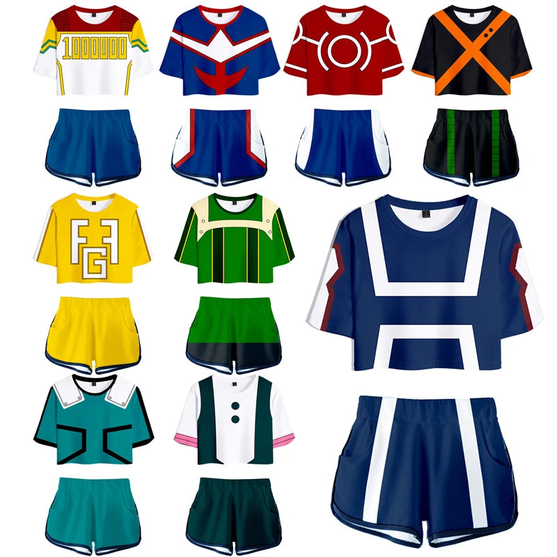 My Hero Academia Cosplay Costume Girls Todoroki Uraraka Bakugou Suits
