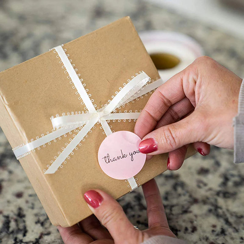 Thank You Stickers Round Envelope Seals For Gifts Party Scrapbooking