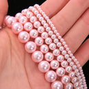 Glass Imitation Pearls Beads Round Loose For Jewelry Making