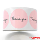Thank You Stickers Round Envelope Seals For Gifts Party Scrapbooking