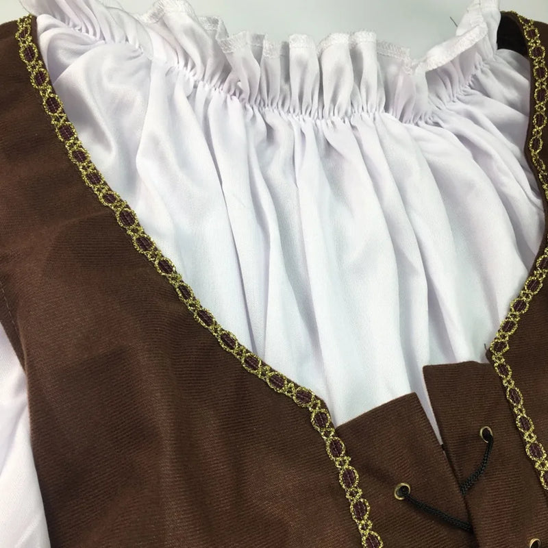 Pirate Costume For Adults Jack Sparrow Captain Caribbean Cosplay Set