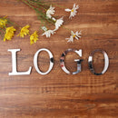 Silver Letter 3D Mirror Wall Sticker Alphabet For Birthday Wedding Decor