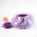 Baby Tutu Skirt Set Girls Tulle Tutu Bloomers Headband 2pcs