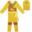 Ninja Cosplay Costume Kids Jumpsuit Set For Party Halloween Christmas