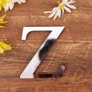 Silver Letter 3D Mirror Wall Sticker Alphabet For Birthday Wedding Decor