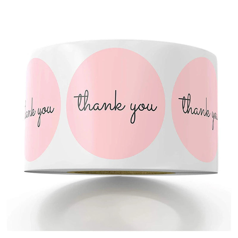 Thank You Stickers Round Envelope Seals For Gifts Party Scrapbooking