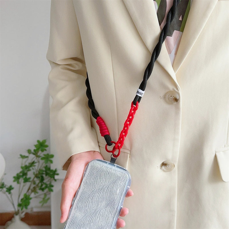 Phone Lanyard Acrylic Crossbody Neck Strap Universal Outdoor Wrist Clip