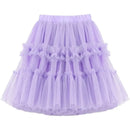 Girls Tutu Dress Mid-length Birthday Party Dance Princess Skirt