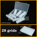 Plastic Organizer Box Clear Compartment Storage For Jewelry Tools