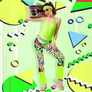 Pink Retro 1980s Women's Sportswear Set 7-Piece Glamorous Design