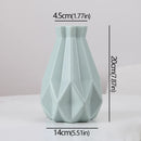 Plastic Flower Vase Nordic Style Diamond Shape For Wedding Decor