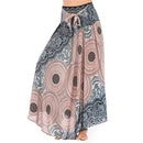 Boho Maxi Skirt Women Vintage Two Way Wear Beach Dress Skirt