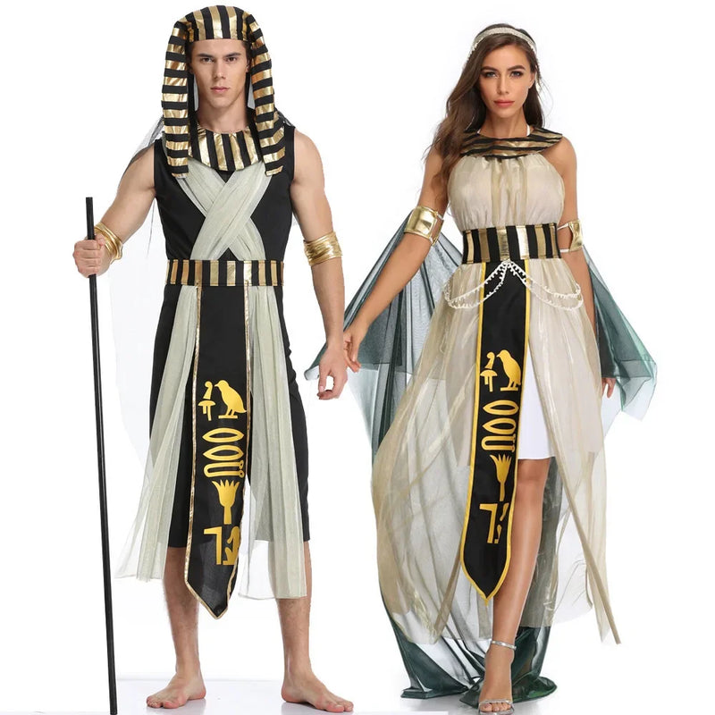 Egyptian Pharaoh Queen Costume For Halloween Stage Opera Performance