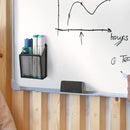 Magnetic Pencil Holder Mesh Desk Organizer Container For Office Home