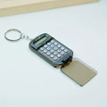 Mini Transparent Calculator Portable Flip Keychain Compact For Students
