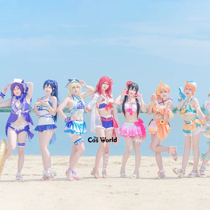 Love Live Cosplay Swimsuit Set 9 Characters Kousaka Honoka Eli