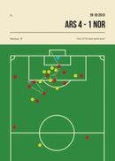 Football Canvas Wall Art Golden Goal Soccer Sports Poster Print