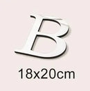 3D Silver English Letters Wall Stickers Acrylic Mirror Home Decor