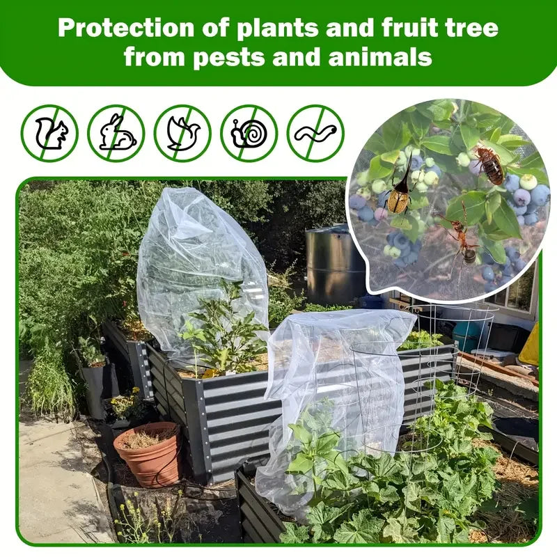 Nylon Plant Protection Netting Mesh Cover For Fruit Vegetable Trees