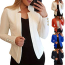 Women's Winter Jacket Long Sleeve Solid Pocket Coat Outerwear