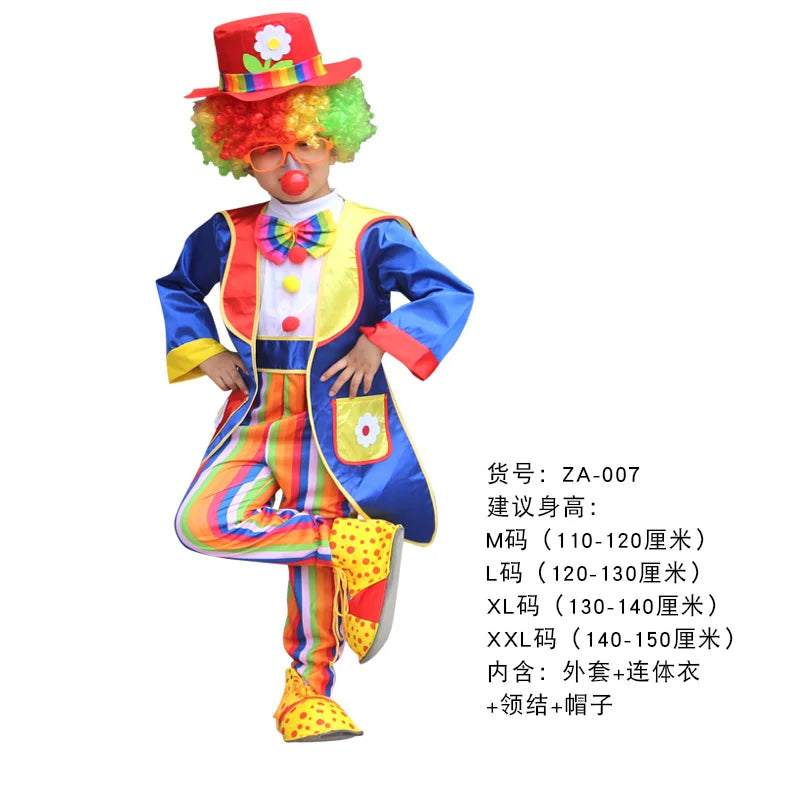 Funny Costumes For Kids Clown Role Play Suits For Boys Girls