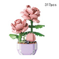 Flower Building Blocks 13 Styles Rose Lavender Lily Tulip DIY Ornaments