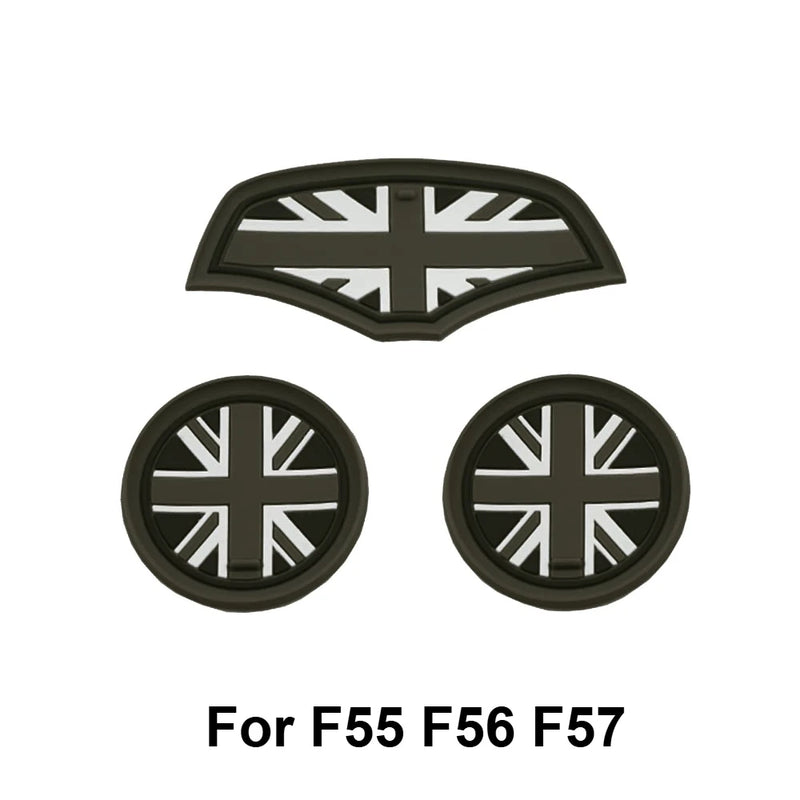 Mini Cooper Silicone Cup Holder Mat Set Non-Slip Interior Accessories
