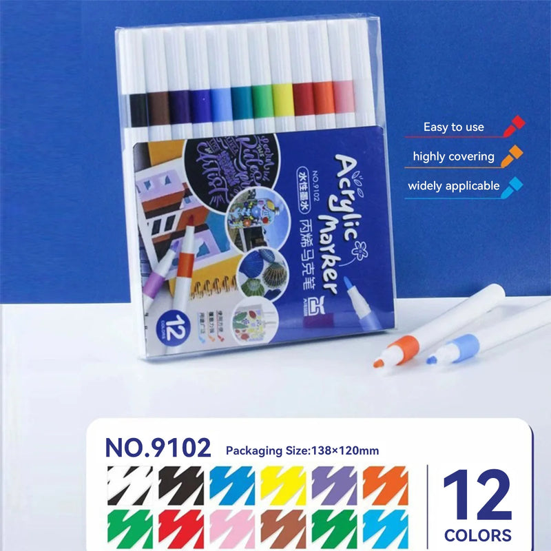 Water-based Acrylic Marker Pens Set For Art DIY Painting Graffiti