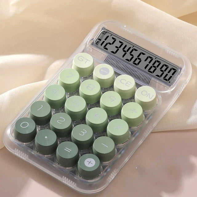 Portable Calculator Large Display Mechanical Keyboard For Students