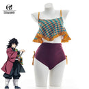Demon Slayer Tomioka Giyuu Swimsuit Cosplay Costume For Women