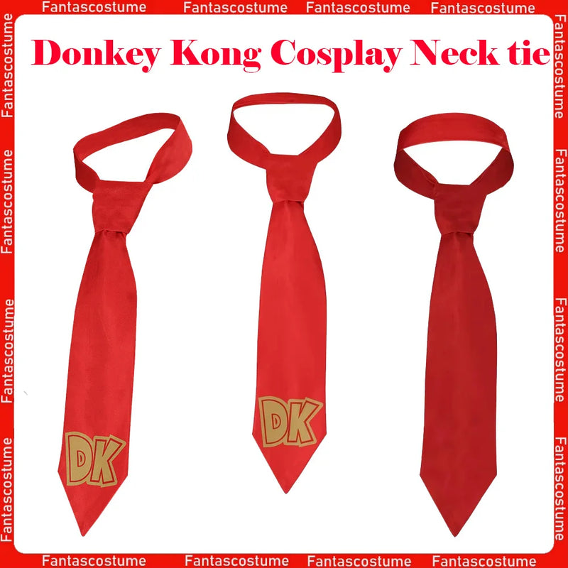 Donkey Kong Cosplay Neck Tie Peach Princess Neckband Costume Accessory