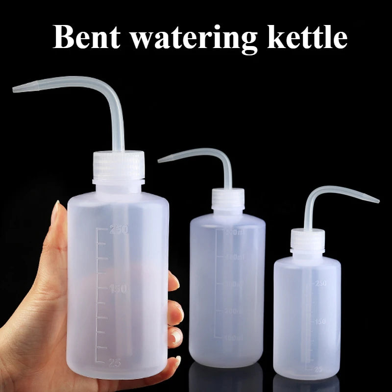 Watering Bottle With Curved Sharp Spout And Measurement Scale